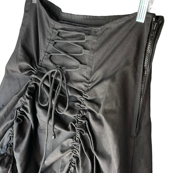 HILLARYS VANITY Gothic Skirt Size L Corset Ruffled Whimsigoth Steampunk Vamp Emo - Picture 2 of 11